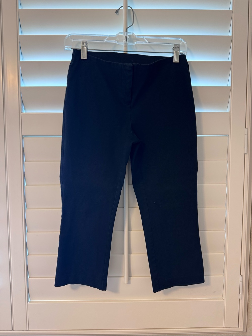 Alfani Black Cropped Stretch Pants